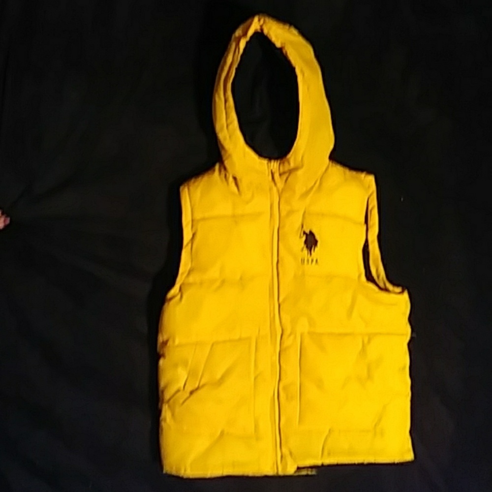 Uspa hoodie vest sipprr bright yellow